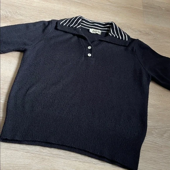 Vintage short sleeve sweater top - Picture 3 of 4